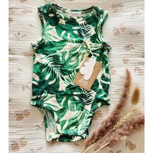 NEW ANGEL DEAR bamboo soft Green Sleeveless Outfit Ruffle 3-6 Months